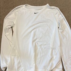 Nike White Long Sleeve Shirt